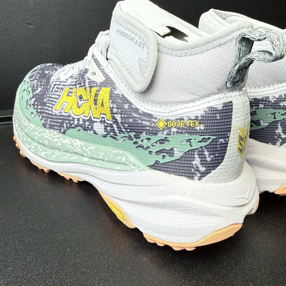 HOKA Speedgoat 6 Mid GTX Women's Size 6.5 Charcoal Grey Goretex‎ 1155153-AYC